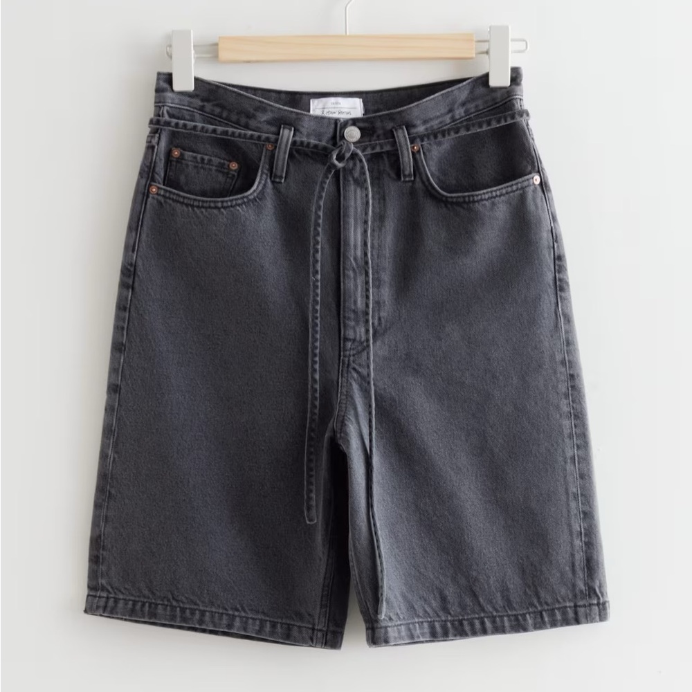 NWT & Other Stories Paperbag Denim Shorts